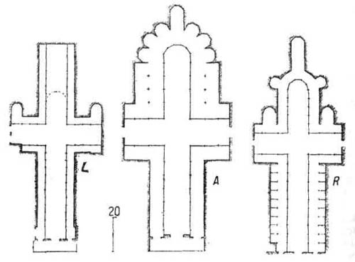 Готические церкви. Планы кафедральных соборов. Амьенский собор. Собор в Руане