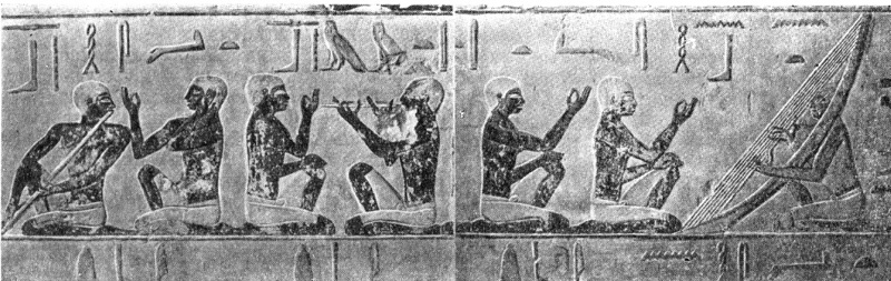Саккара. Рельеф из гробницы Ахетхотепа. V династия. (Лувр)