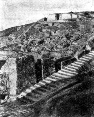 Урук. Белый храм, конец IV тысячелетия до н. э. Общий вид руин