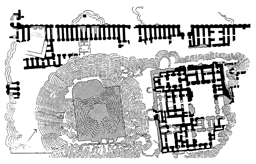 Борсиппа. Храмовый комплекс Эзида, VI в. до н. э. План комплекса