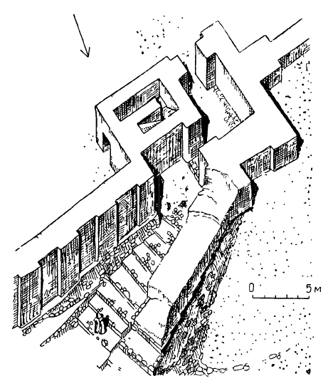 Мегиддо. Ворота, начало II тысячелетия до н. э. Реконструкция