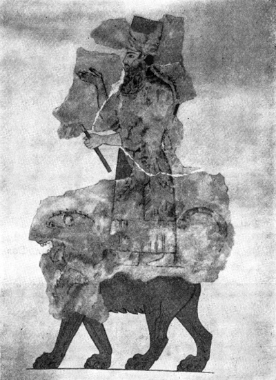 Арин-берд. Роспись с изображением бога Халди