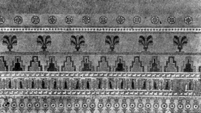 Арин-берд. Роспись стены дворца (реконструкция)