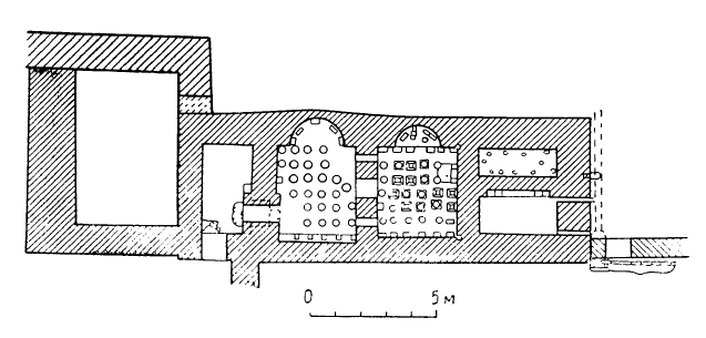 Мцхета. Баня в Армазисхеви, II—III вв. План