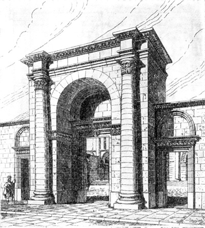 Хатра. Ворота между передним и северным дворами (реконструкция)