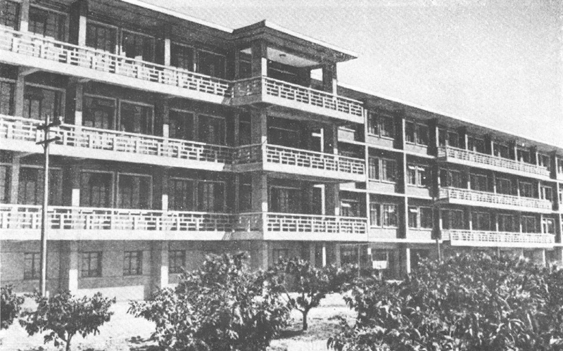 Пекин. Детская больница. 1952 г. Фрагмент фасада