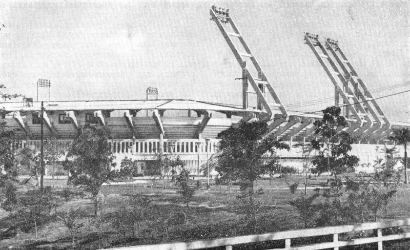 Камагуэй. Бейсбольный стадион. Типовой проект. Архит. Э. Кастро. 1966 г.