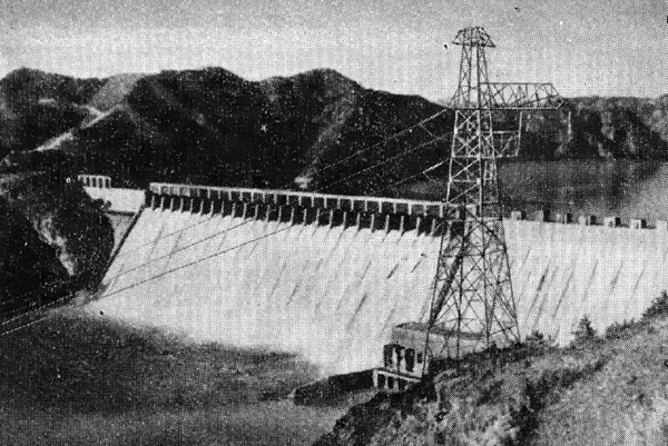Сунхунская ГЭС. Восстановленная дамба