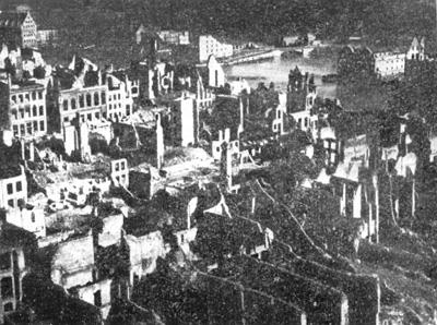 Гданьск. Исторический город в руинах в 1944 г.