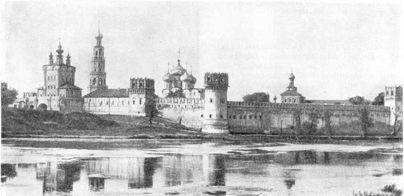 Москва. Стены Новодевичьего монастыря после реставрации 