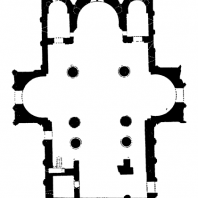 Храм Баграта в Кутаиси. 1003 г. План