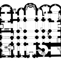 Храм св. Софии в Новгороде. 1045-1050 гг. План 