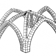 Схема кладки каркаса готического свода