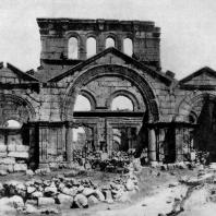 Церковь Симеона Столпника (Калат-Семан) близ Антиохии. 5 век. Общий вид