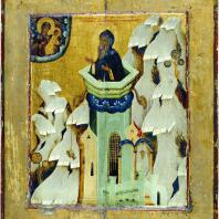 Симеон Столпник. Икона 2-й половины 16 века. Москва, Третьяковская галерея