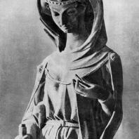 Аллегория добродетели. Статуя собора в Страсбурге. Фрагмент. Северный портал западного фасада. 1277-1298 гг.