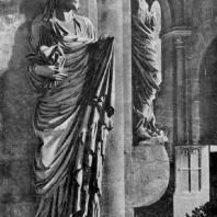 Собор св. Петра и св. Георгия в Бамберге. Фрагмент интерьера со статуями Елизаветы и Марии. 1230-1240 гг.