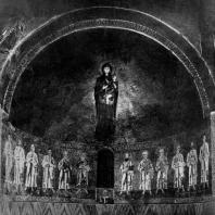Богоматерь-одигитрия. Мозаика абсиды собора в Торчелдо. 12 век