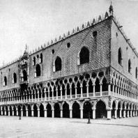 Дворец дожей в Венеции. Общий вид. 14-15 вв.