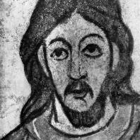 Христос. Фрагмент фрески ротонды св. Екатерины в Зноймо. 1134 г.