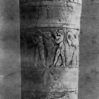 Ваза с изображением культовых сцен из Урука. Алебастр. Период Джемдет-Наср. Около 3000 г.тыс. до н. э. Багдад. Иракский музей