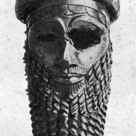 Так называемая голова Саргона Древнего из Ниневии. Медь. 23 в. до н. э. Багдад. Иракский музей