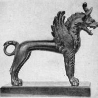 Фантастический зверь. Бактрийская бронзовая статуэтка. 4 в. до н. э. Лондон. Британский музей