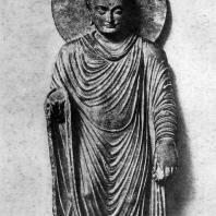Статуя Будды из Гандхары. 2—3 вв. н. э. Лахор. Музей