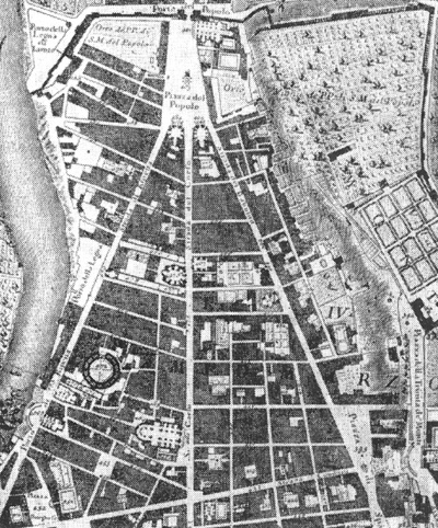 Градостроительство Италии эпохи барокко. Рим. Пьяцца дель Пополо и прилегающая часть города