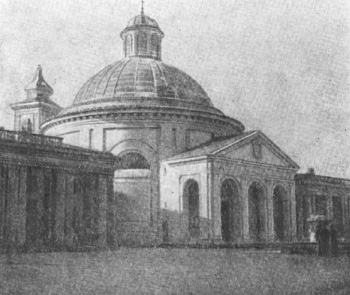 Барокко в архитектуре Италии. Аричча. Церковь, 1664 г., Л. Бернини. Общий вид