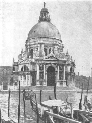 Барокко в архитектуре Италии. Венеция. Церковь Санта Мариа делла Салуте, 1631-1682 гг., Б. Лонгена. Общий вид церкви