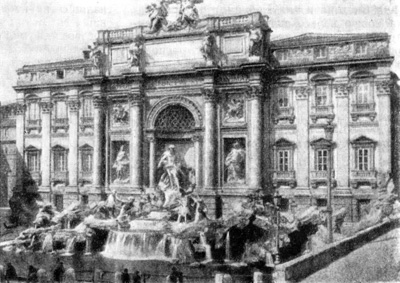 Барокко в архитектуре Италии. Рим. Фонтан Треви, 1732—1762 гг., Н. Сальви