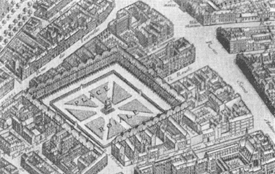 Архитектура Франции. Париж. Королевская площадь, 1606—1612 гг., К. Шатийон