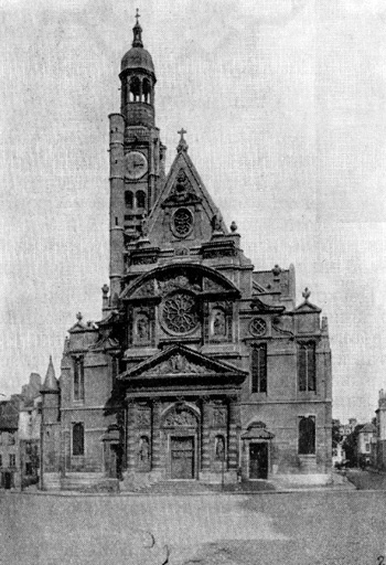 Архитектура Франции. Париж, церковь Сент-Этьен-дю-Мон, 1-я половина XVII в.