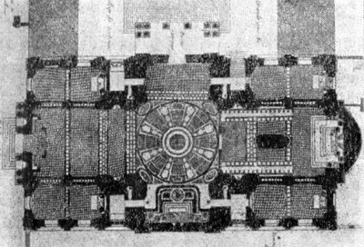 Архитектура Франции. Париж. Церковь Сорбонны, 1635-1642 гг., Лемерсье. План