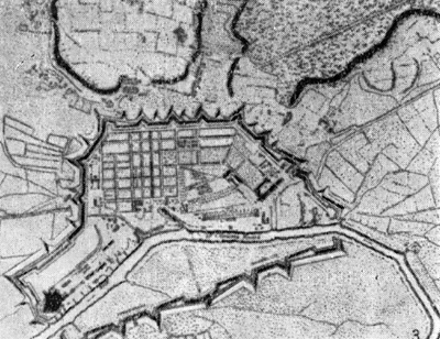 Архитектура Франции. Планы городов: 3 — Рошфор, 1657 г., Л. Лево