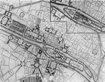 Архитектура Франции. Париж. Площадь Людовика XV (площадь Согласия), 1748—1753 гг. Конкурсные проекты