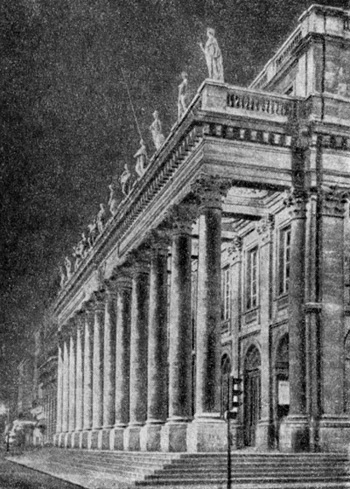 Архитектура Франции. Бордо. Театр, 1772—1780 гг., В. Луи. Фасад