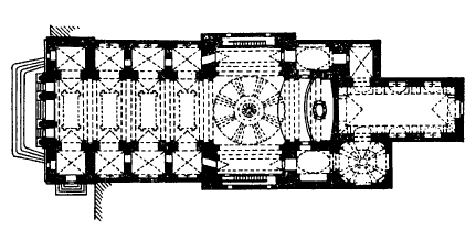 Архитектура Испании: Толедо. Храм Сан Хуан Баутиста, середина XVII в. План