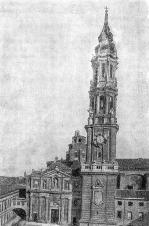 Архитектура Испании: Севилья. Собор и колокольня Ла Сео, 1683 г., Кондини. Вид с запада