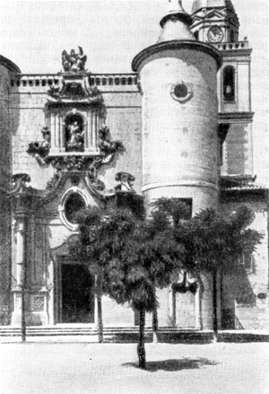 Архитектура Испании: Руэдо. Храм Успения, 1738—1747 гг., А. Чурригера. Фрагмент фасада с порталом