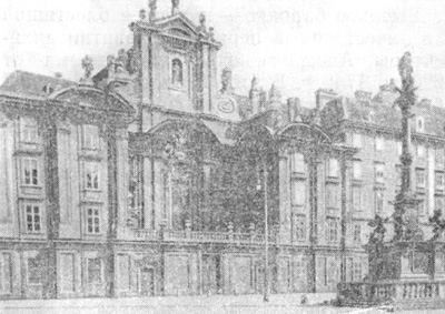 Архитектура Австрии: Вена. Иезуитская церковь у Двора. Фасад, около 1662 г., К.А. Карлоне