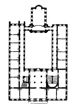 Архитектура Австрии: Инсбрук. Ландхауз, 1724-1728 гг., Г.А. Гумпп. План