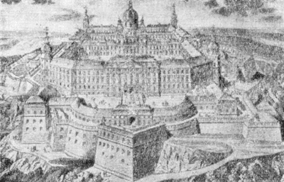Архитектура Австрии: Гёттвейг. Монастырь, 1719 г., И.Л. Гильдебрандт. Проект