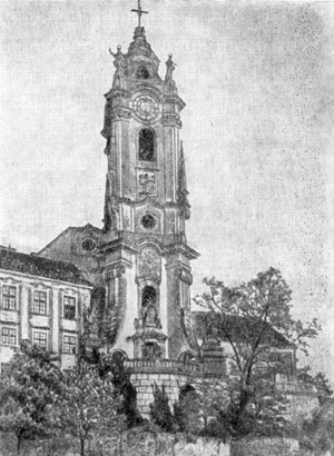 Архитектура Австрии: Дюрнштейн. Монастырская церковь, 1724— 1733 гг., М. Штейнл и И. Мунгенаст