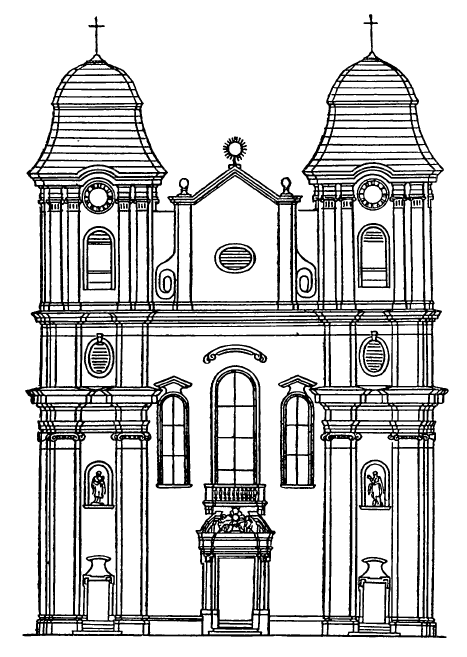 Архитектура Трансильвании: Клуж. Иезуитская церковь, 1718—1724 гг.