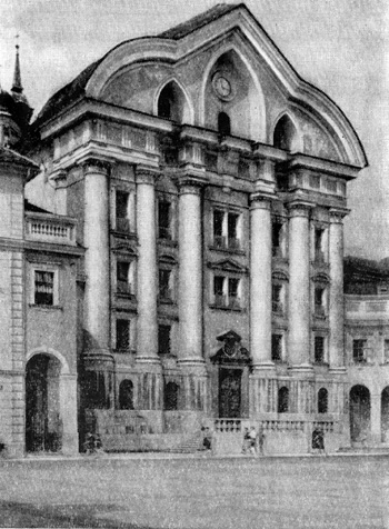 Архитектура Словении: Любляна. Церковь Урсулинок, 1720—1730 гг.