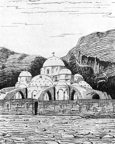 Архитектура Греции: Остров Санторин. Церковь монастыря Перисса, 1800 г.