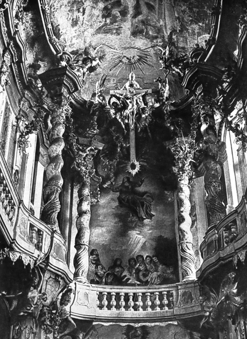 Архитектура Германии: Мюнхен. Иоганнискирхе, 1733 — около 1750 гг. Братья Космас Дамиан и Эгид Квирин Азам