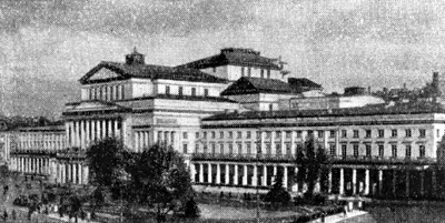 Архитектура Польши: Варшава. Большой театр, 1825—1833 гг., А. Корацци
